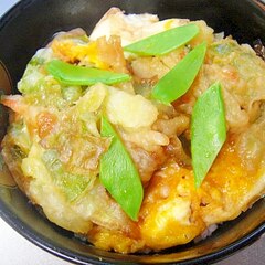 卵とじかき揚げ丼 レシピ 作り方 By Megmako 楽天レシピ